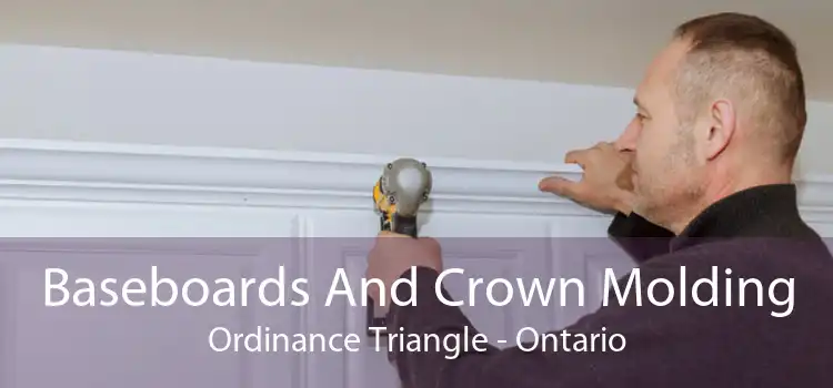 Baseboards And Crown Molding Ordinance Triangle - Ontario