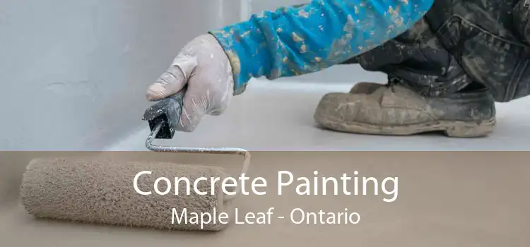 Concrete Painting Maple Leaf - Ontario