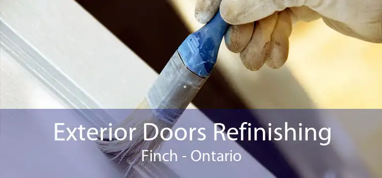 Exterior Doors Refinishing Finch - Ontario
