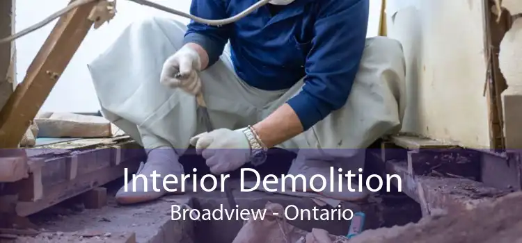 Interior Demolition Broadview - Ontario