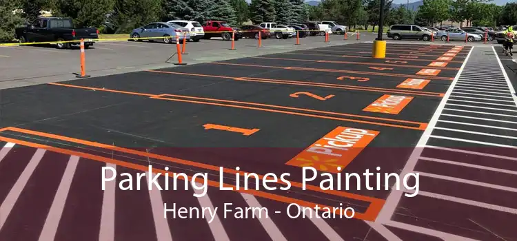 Parking Lines Painting Henry Farm - Ontario