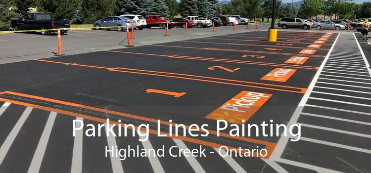 Parking Lines Painting Highland Creek - Ontario