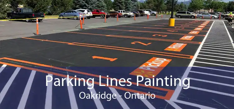 Parking Lines Painting Oakridge - Ontario