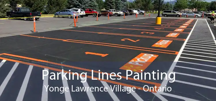 Parking Lines Painting Yonge Lawrence Village - Ontario