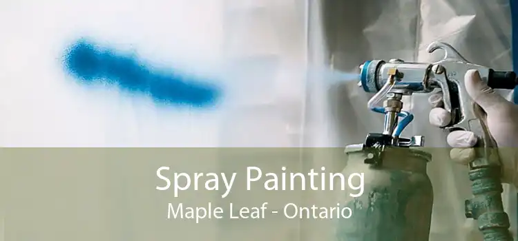 Spray Painting Maple Leaf - Ontario