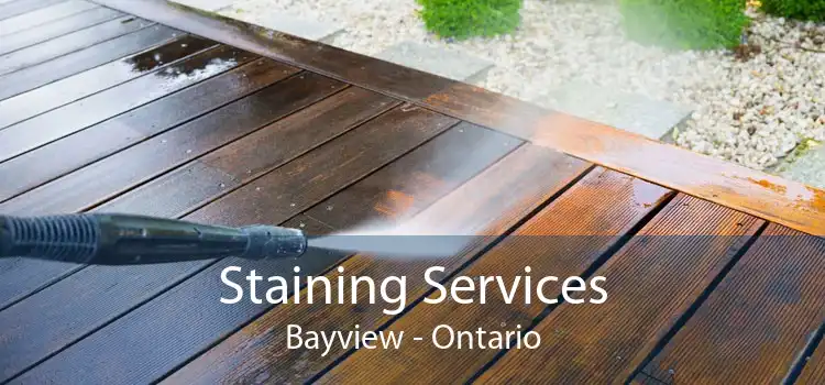 Staining Services Bayview - Ontario